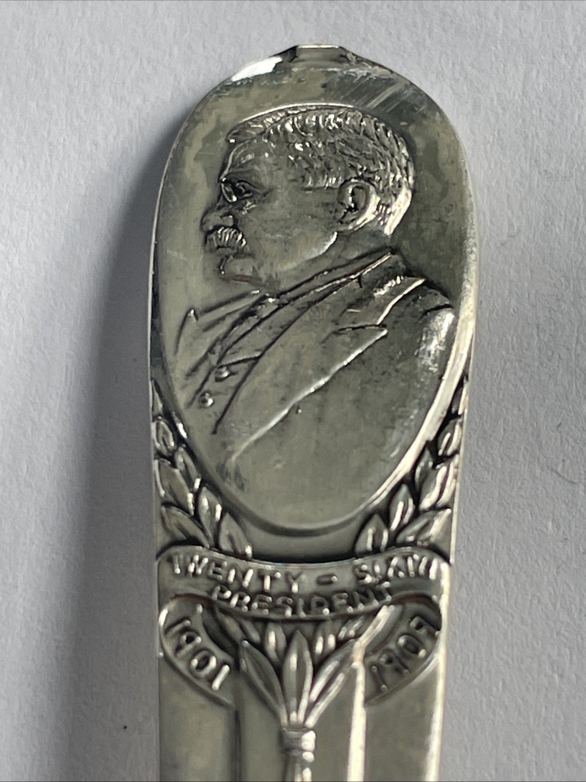 Vintage Spoon US Collectible. 6” Theodore Roosevelt Twenty Six President