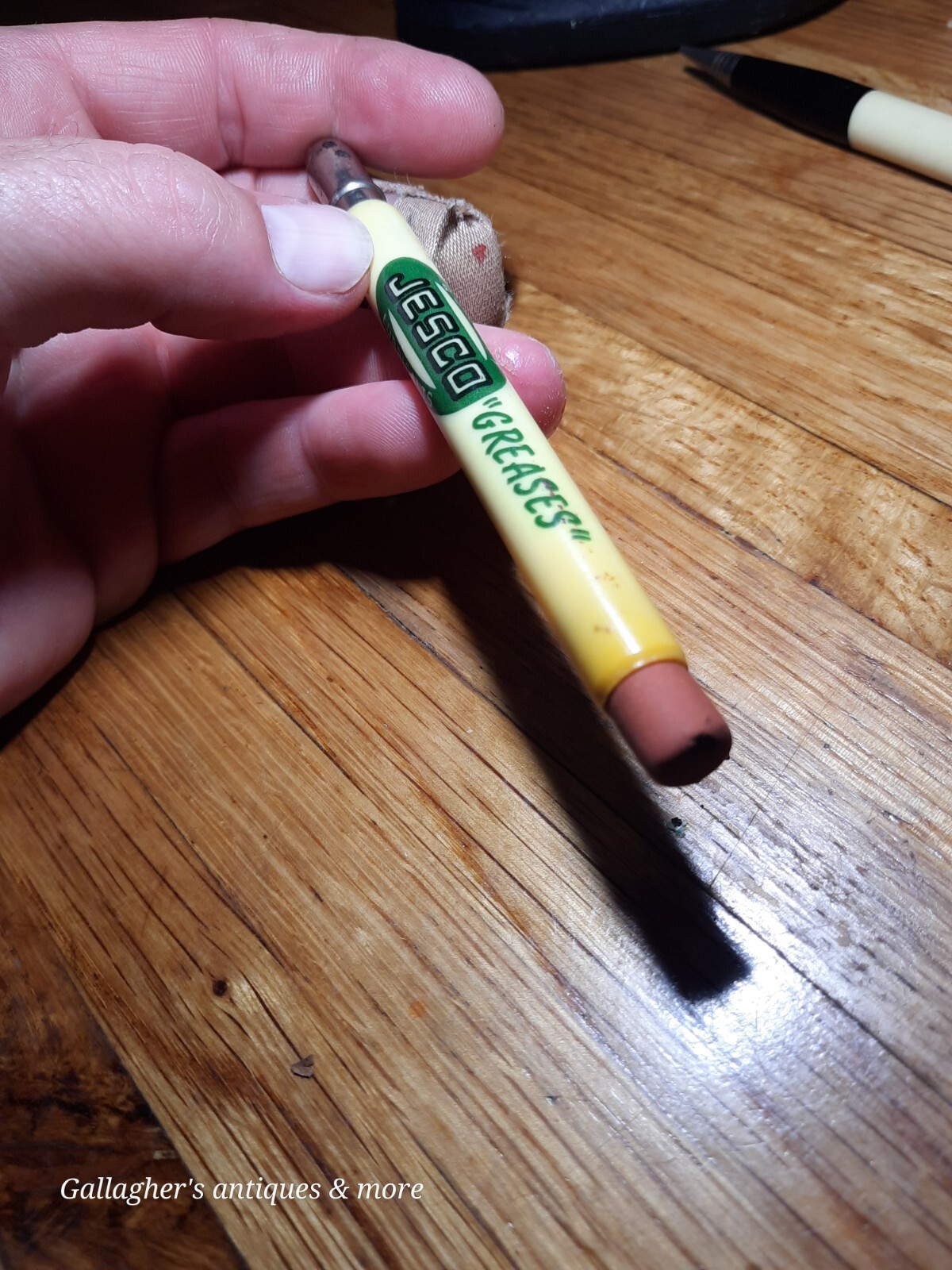 Rare Vintage Oil Advertising Bullet Pencil Jesco Greases North Kansas City Mo