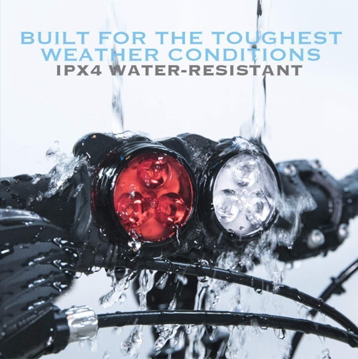 4PCS Mountain Bike Lights USB Rechargeable Bicycle LED Torch Front Rear Lamp Set