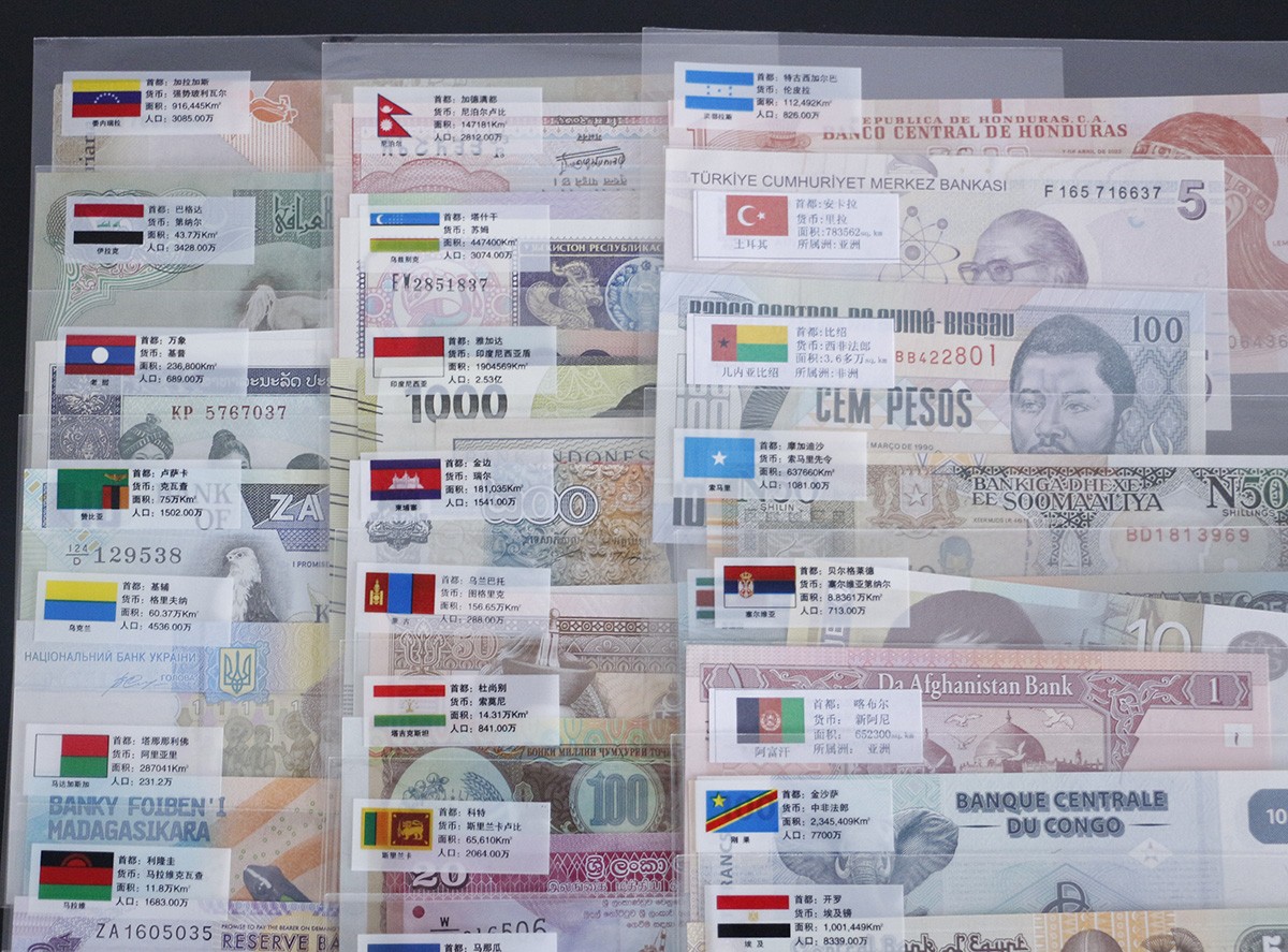 Lots 100 Different Real Paper Money 50 Countries World Banknotes Collection UNC