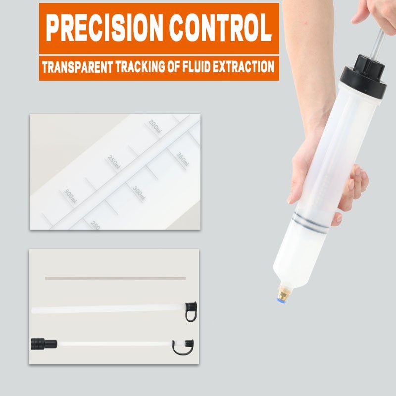 500cc Fluid Extractor Filling Syringe Transfer Liquid Pump Oil Extraction Auto