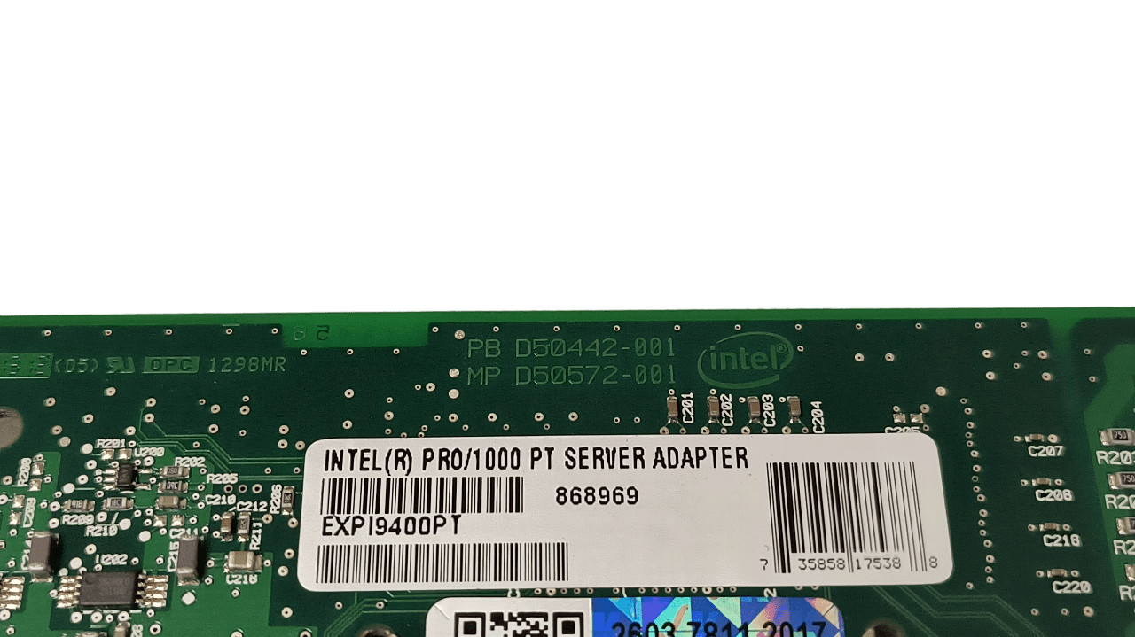 Intel PRO/1000 PT 1 Port 1GB Network Adapter EXPI9400PT 686969 Full Height