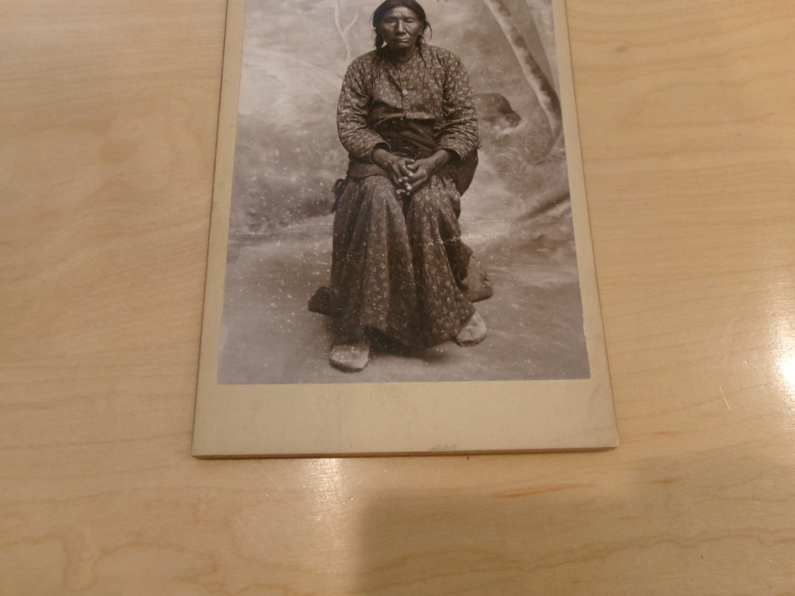 Native American Indian cabinet card Sioux Indian Women