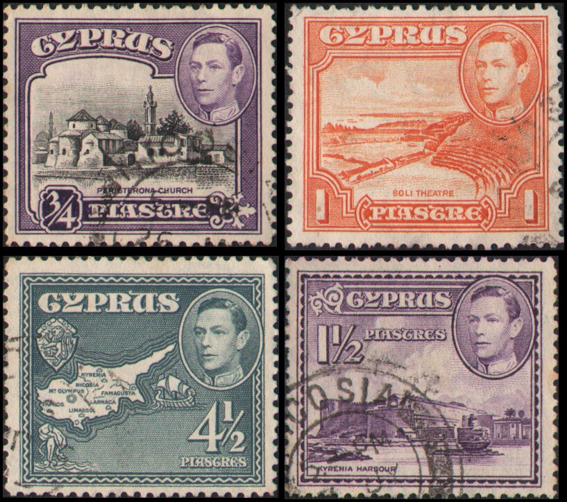 Cyprus #145//149 Used