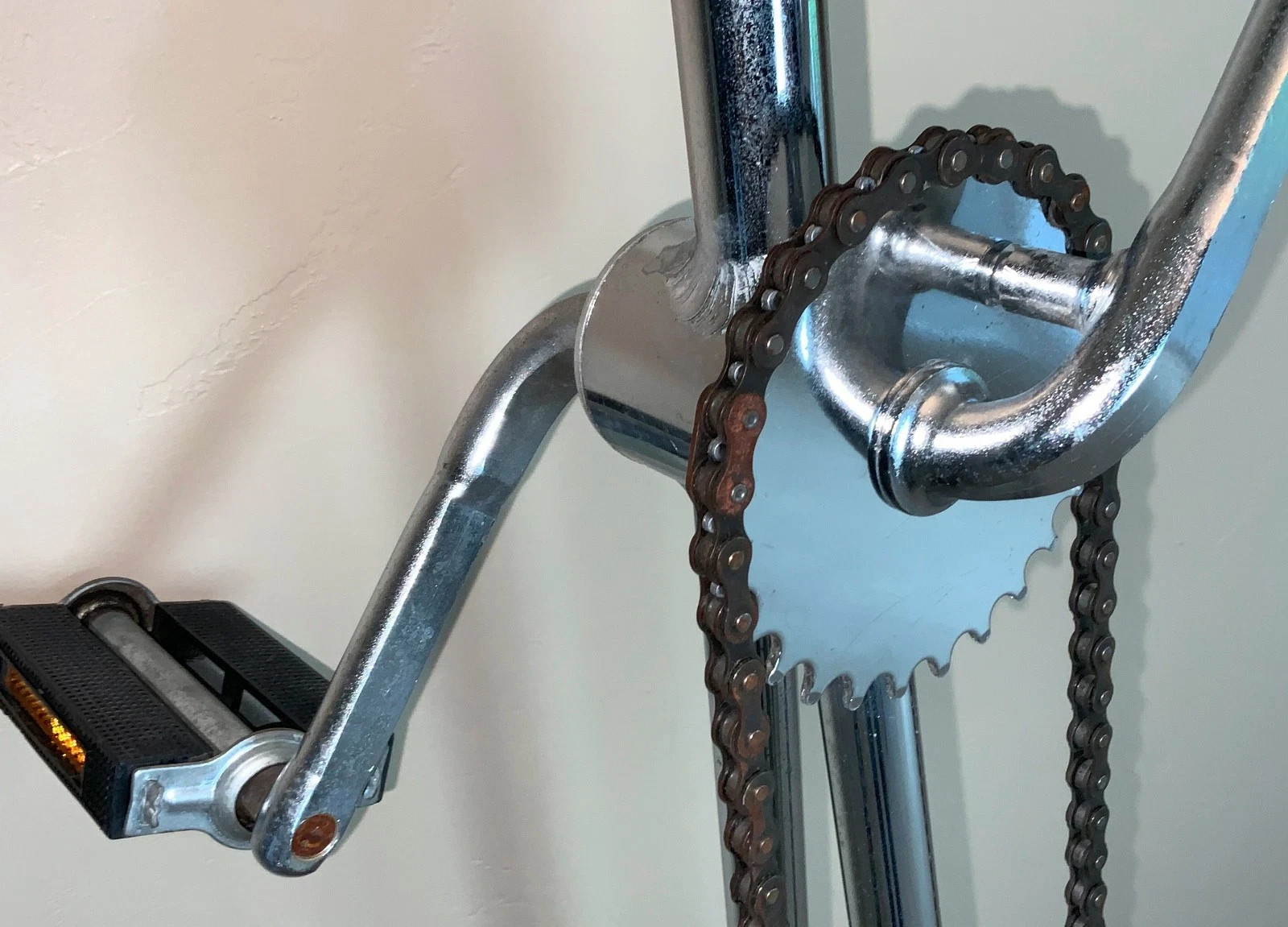 VIDEO! 5/6 ft Schwinn Giraffe Unicycle Chrome Nimbus Performers Circus Monowheel