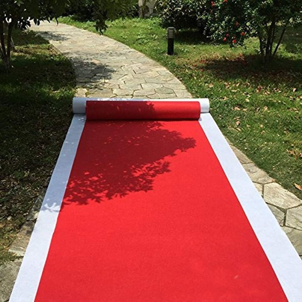 Versatile 24'' x 15' Indoor/Outdoor Red Aisle Runner for Special Occasions