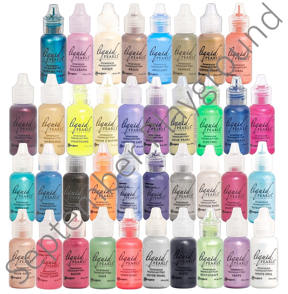 Ranger, Liquid Pearls, Dimensional Paint, Complete Set, 43 Bottles, All Colors