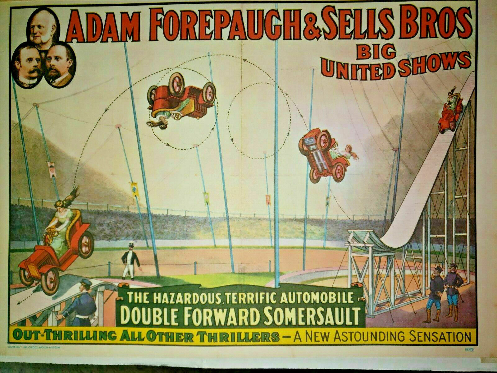 Vintage 1960 Circus World Museum Poster Set of 4 Posters New Old Stock