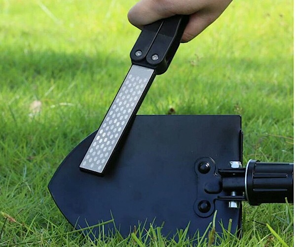 Knife Sharpener /Double-Sided Folding 400/600 Grit Diamond Pocket Hunting Tool