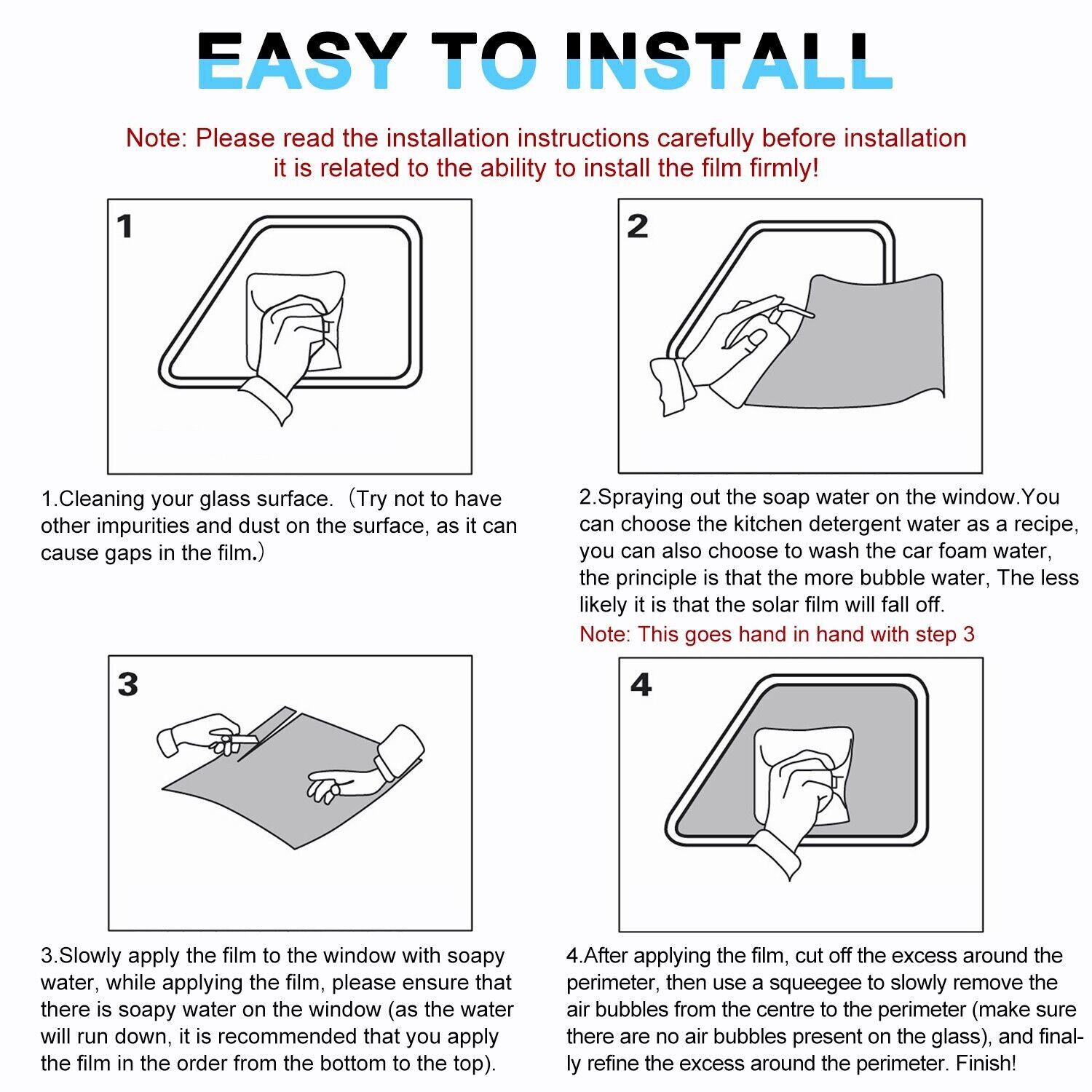 300CM Uncut Roll Window Tint Film 15% VLT 20" x 10ft Feet Car Home Office Glass