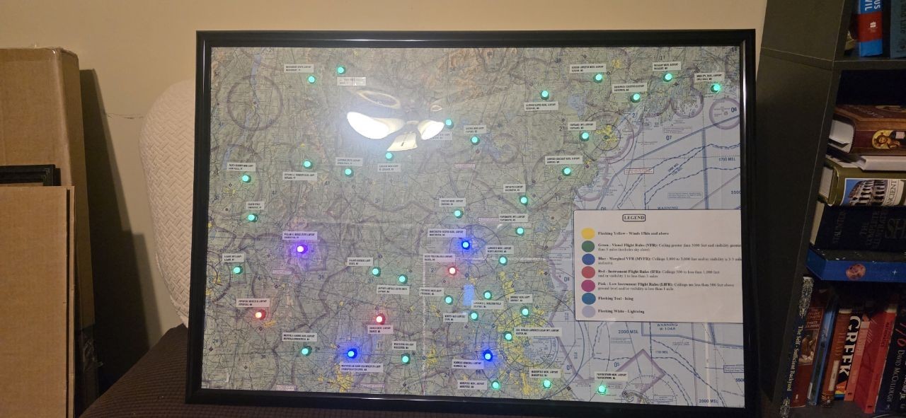 Live METAR Map - PPL Training - Flight School Learning Aid - General Aviation