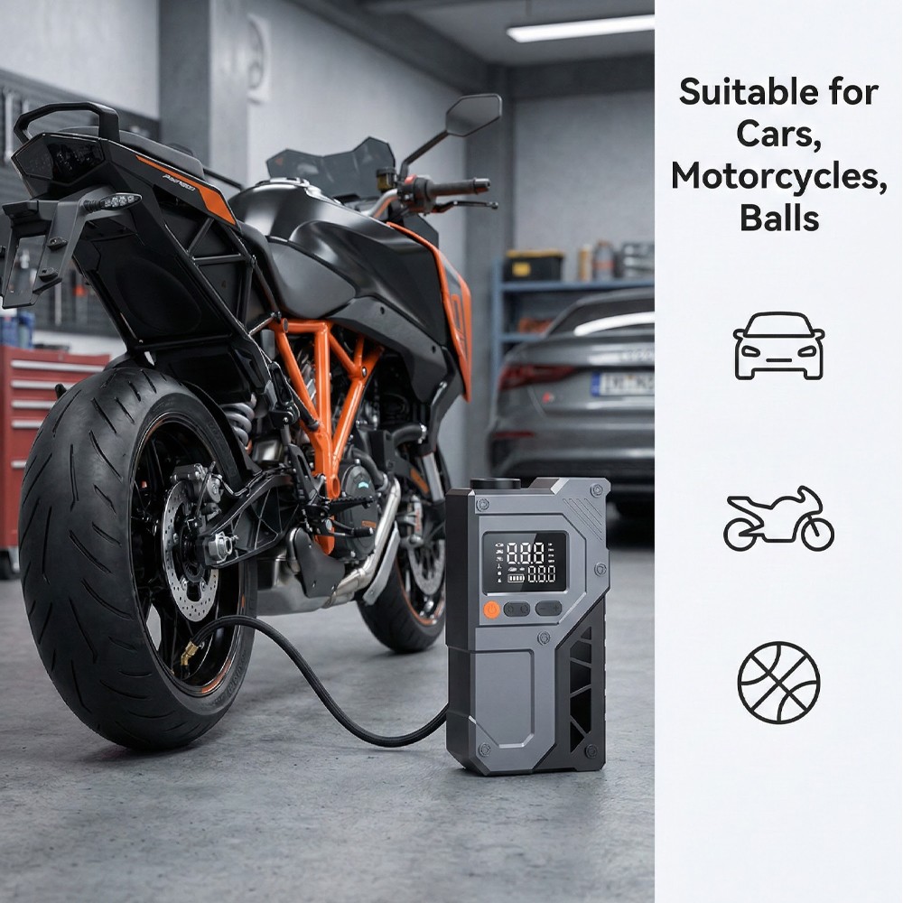 99800mAh Car Jump Starter Booster Jumper Box Tire Inflator Compressor Air Pump