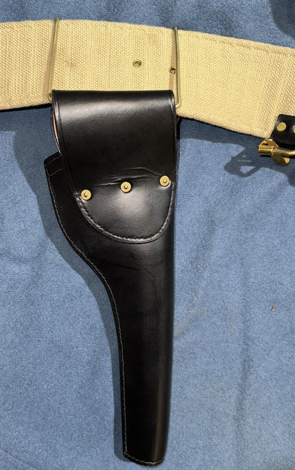 Brass Holster Hook Adapter for Mills Woven Cartridge Belts