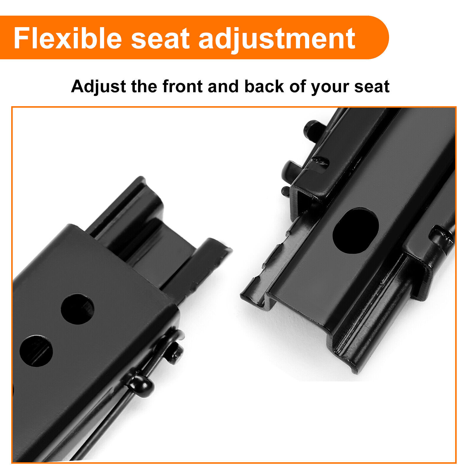2x Universal Dual Lock Seat Sliders Rails Bracket Track Aessembly Mount Hardware