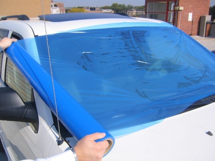 Collision Wrap Crash Film Premium Quality Long Lasting 36 x 100 Blue (5 Rolls)