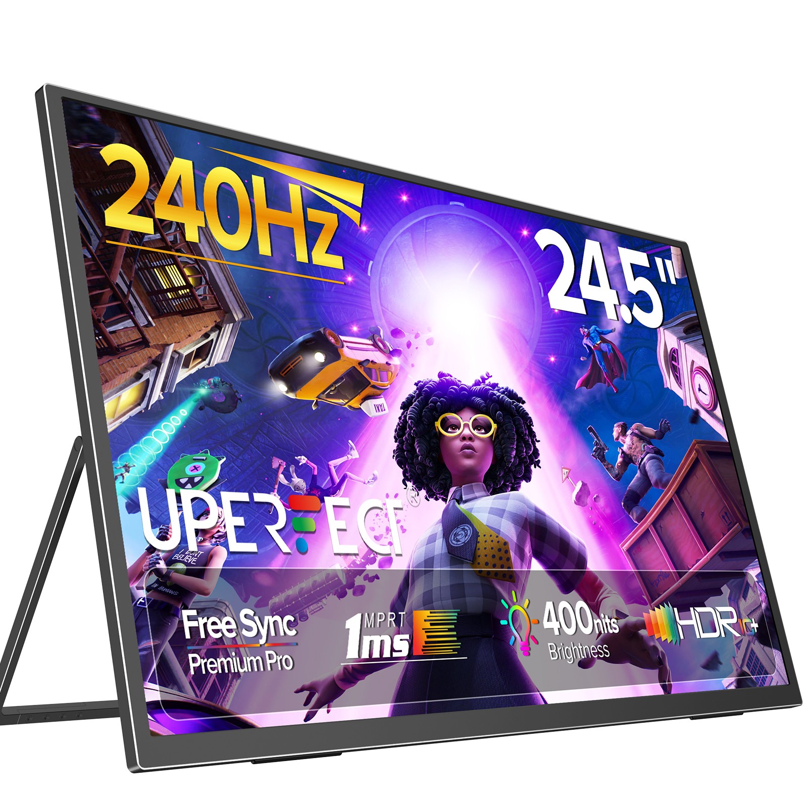 240Hz Gaming Monitor 24.5 Inch Portable Monitor 1920x1080 for Laptop PC PS Xbox