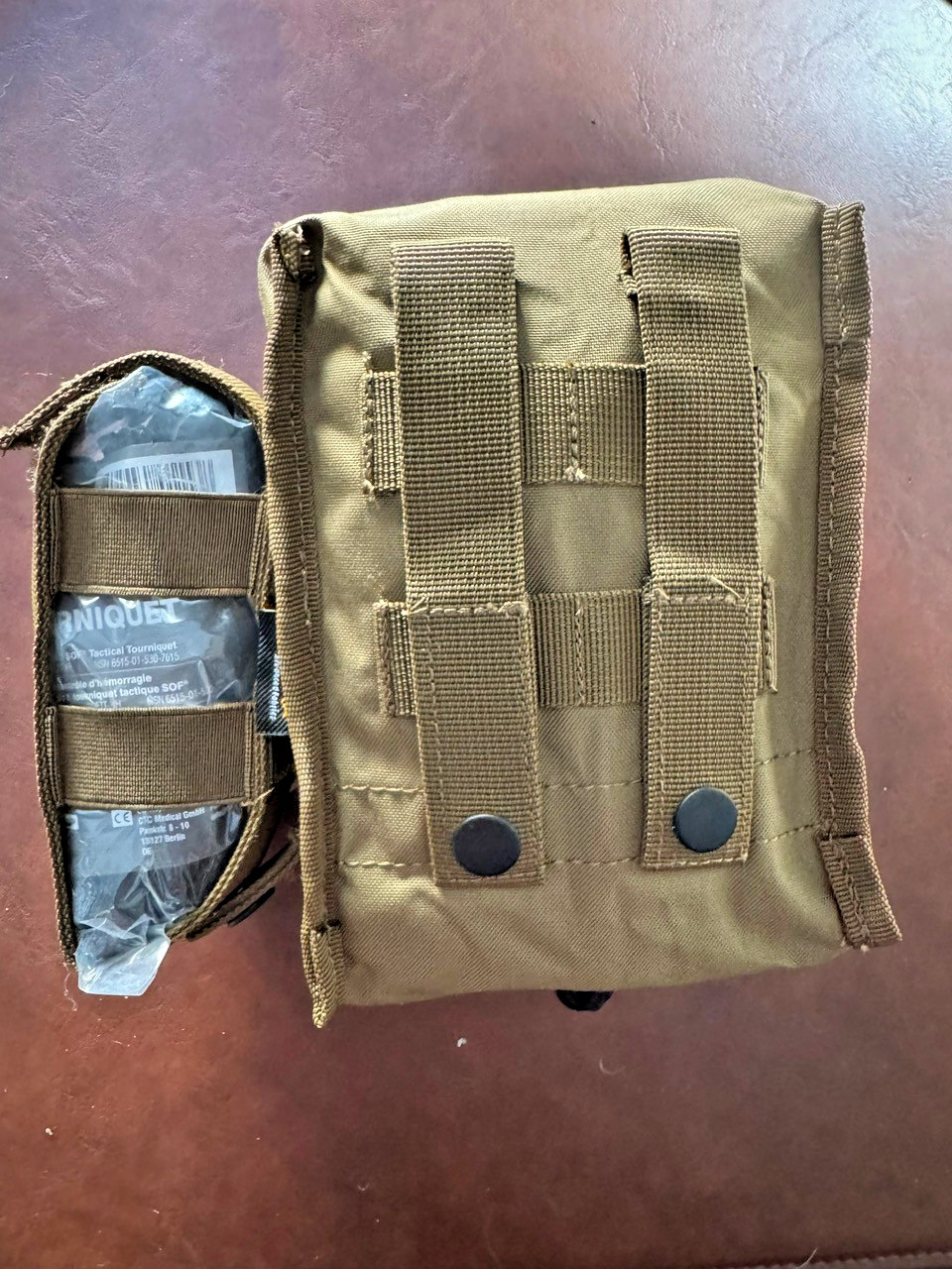 USGI Fully Stocked IFAK (SOF TQ included) Combat Medic--Cordura 500-- UNEXPIRED