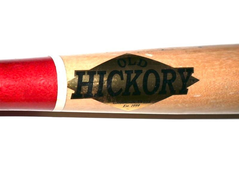 ADAM ZEBROWSKI 2024 ROME EMPERORS GAME USED OLD HICKORY BASEBALL BAT BRAVES