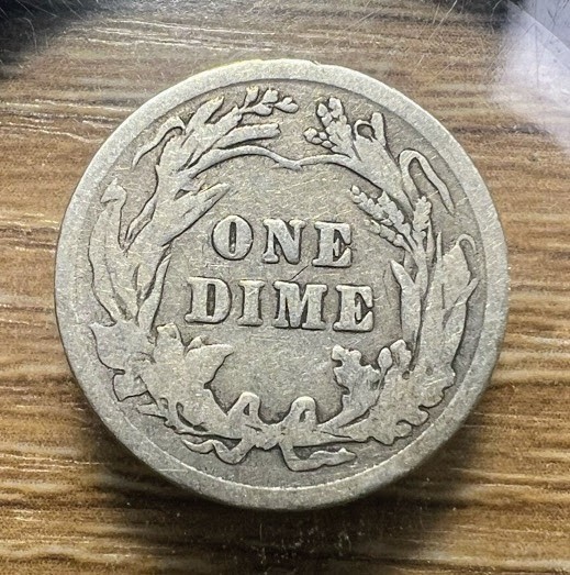 1915-P Barber Dime - Actual Coin Shown - Free Shipping & Tracking INV#613