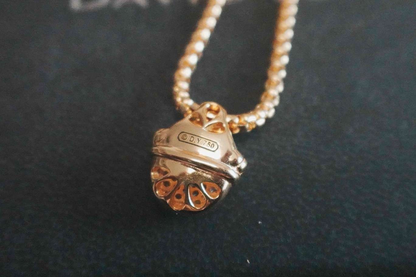 NEW*DavldYurman*Half*Moon%Diamond Pendant Necklace 17"