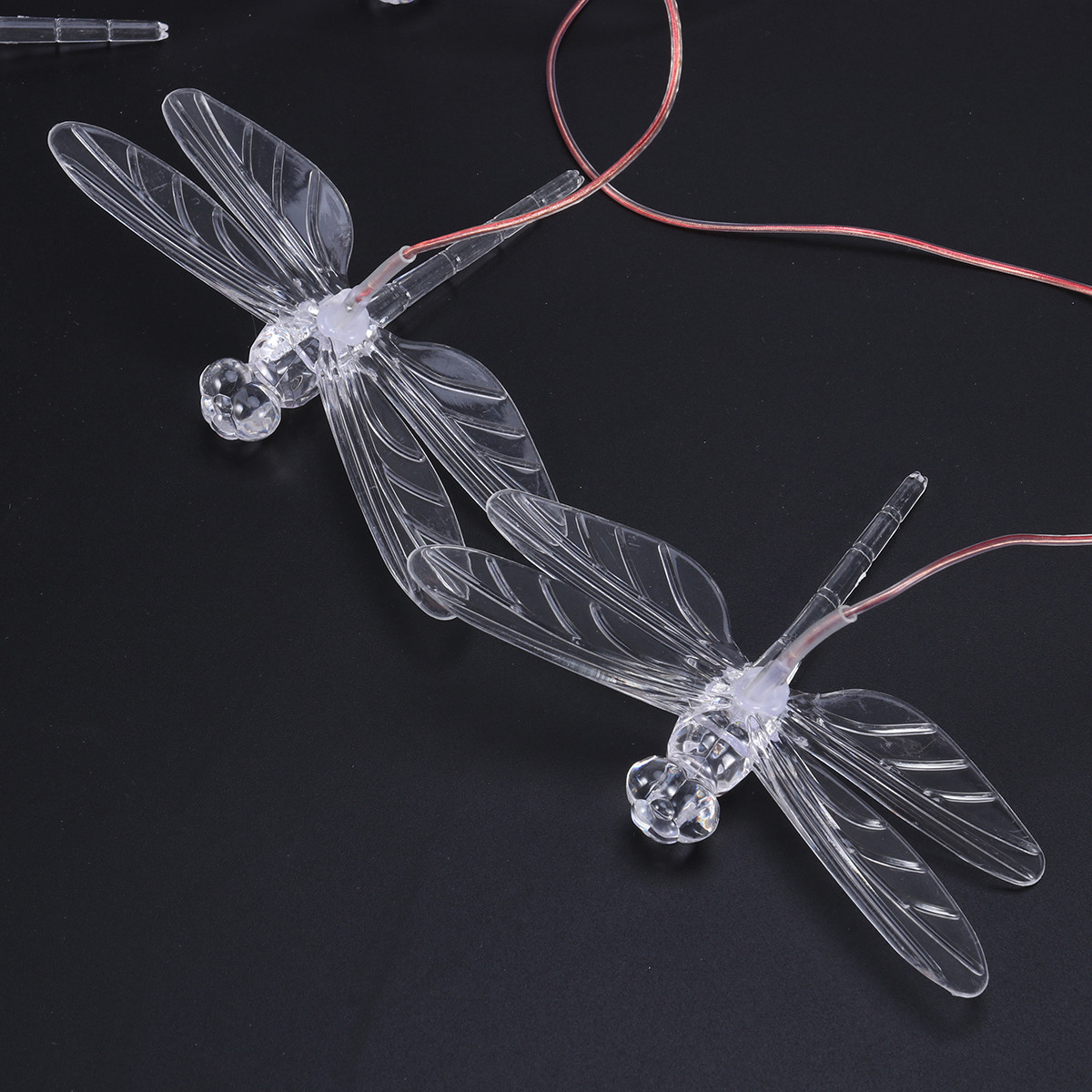 LED Solar Wind Chimes ,7 Color-Changing ,Cute Dragonfly Yard Home Garden Decor