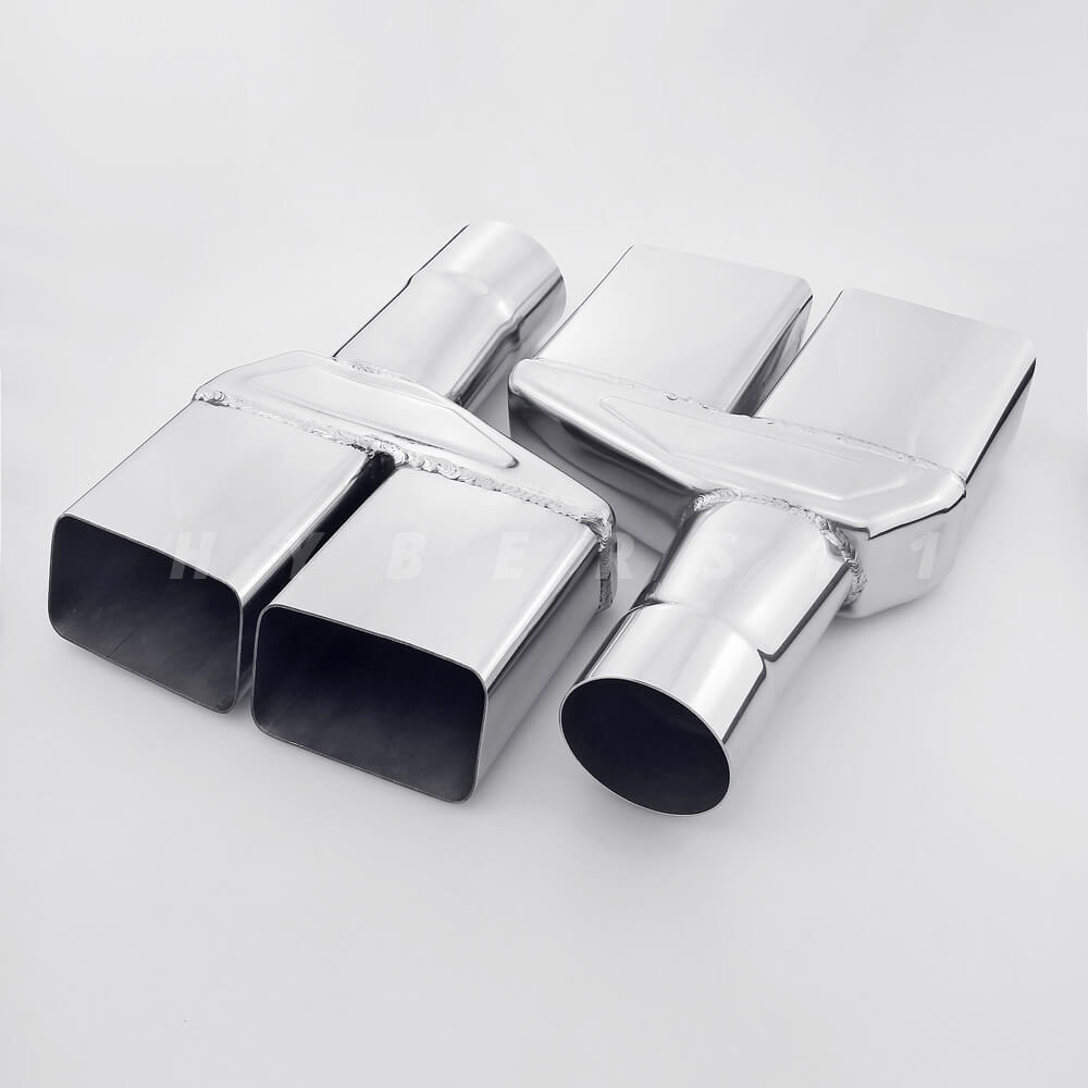 2.5" Inlet Quad Square Out Exhaust Tips for Dodge Challenger 1970/71/72/73/74