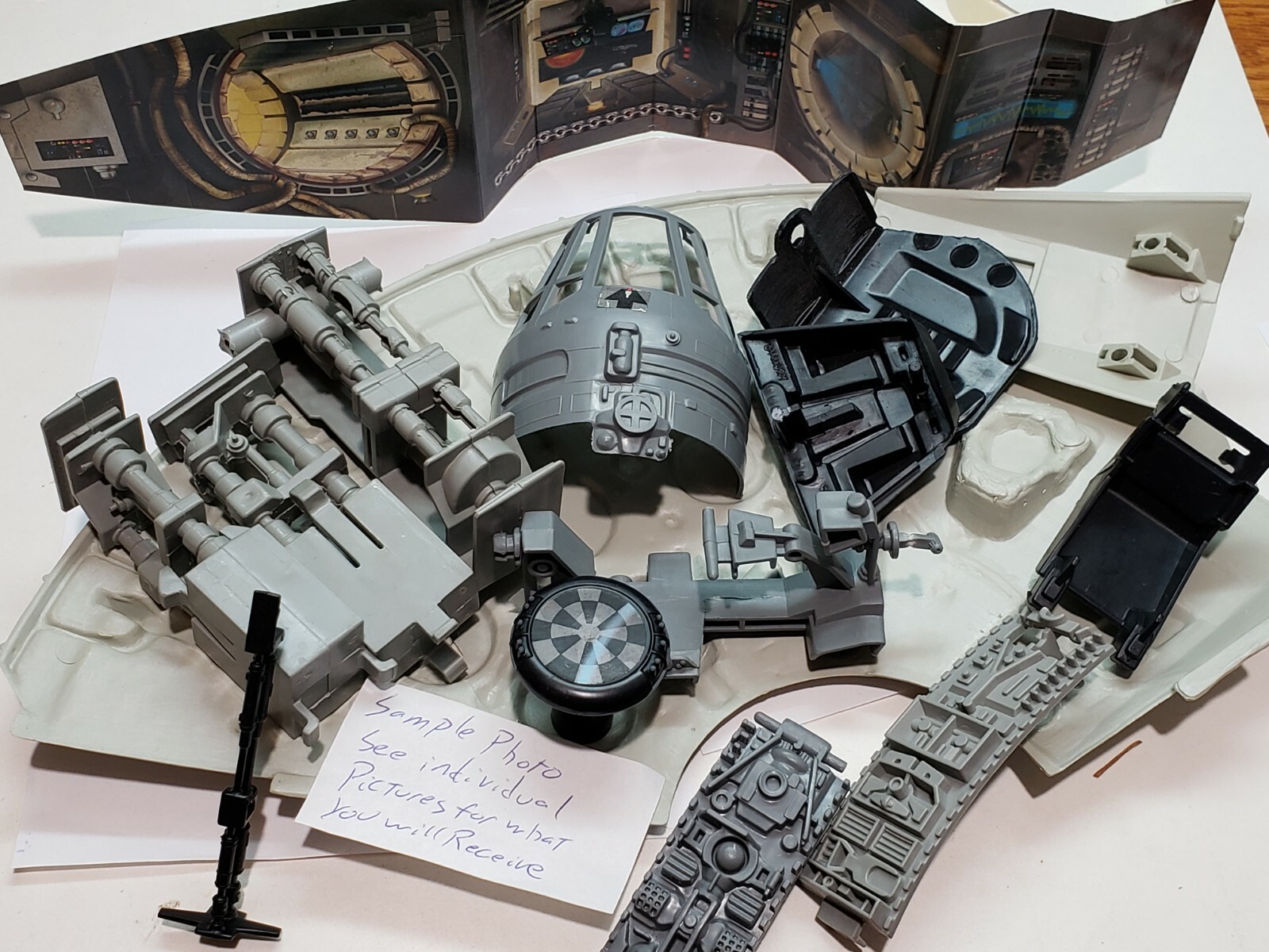 Choose 1995 POTF Millennium Falcon Parts Star Wars Figures Ramp Canopy Struts