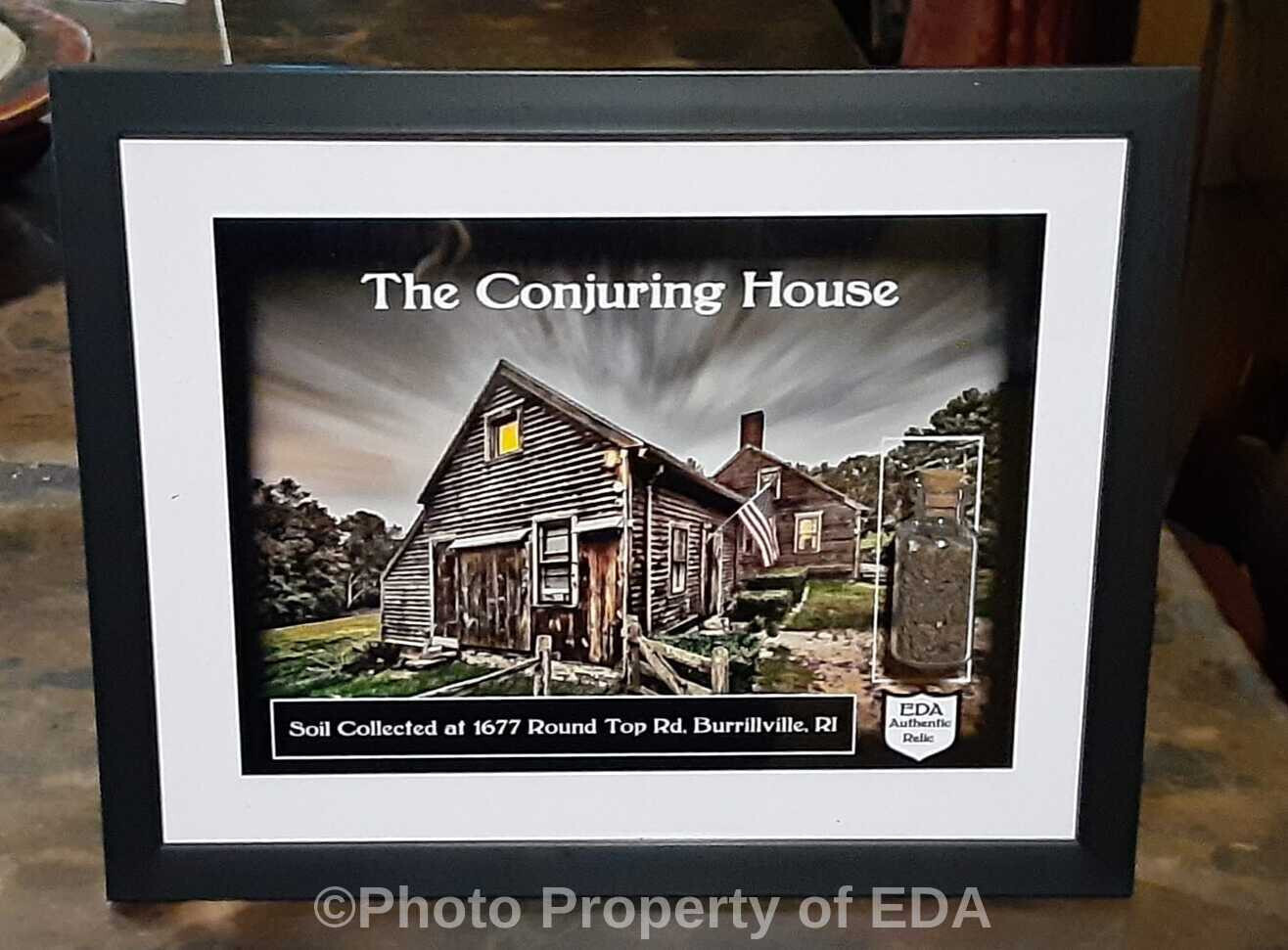 Framed THE CONJURING HOUSE Relic Soil Sample w/COA Haunted Item Ed Elaine Warren