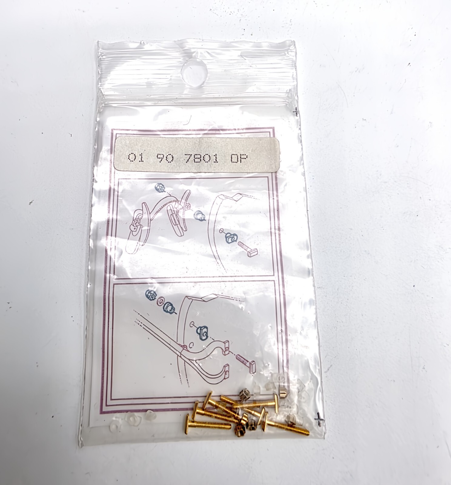 NEW! Auth Curved Rectangle Cartier Screws Full Sets - Gold