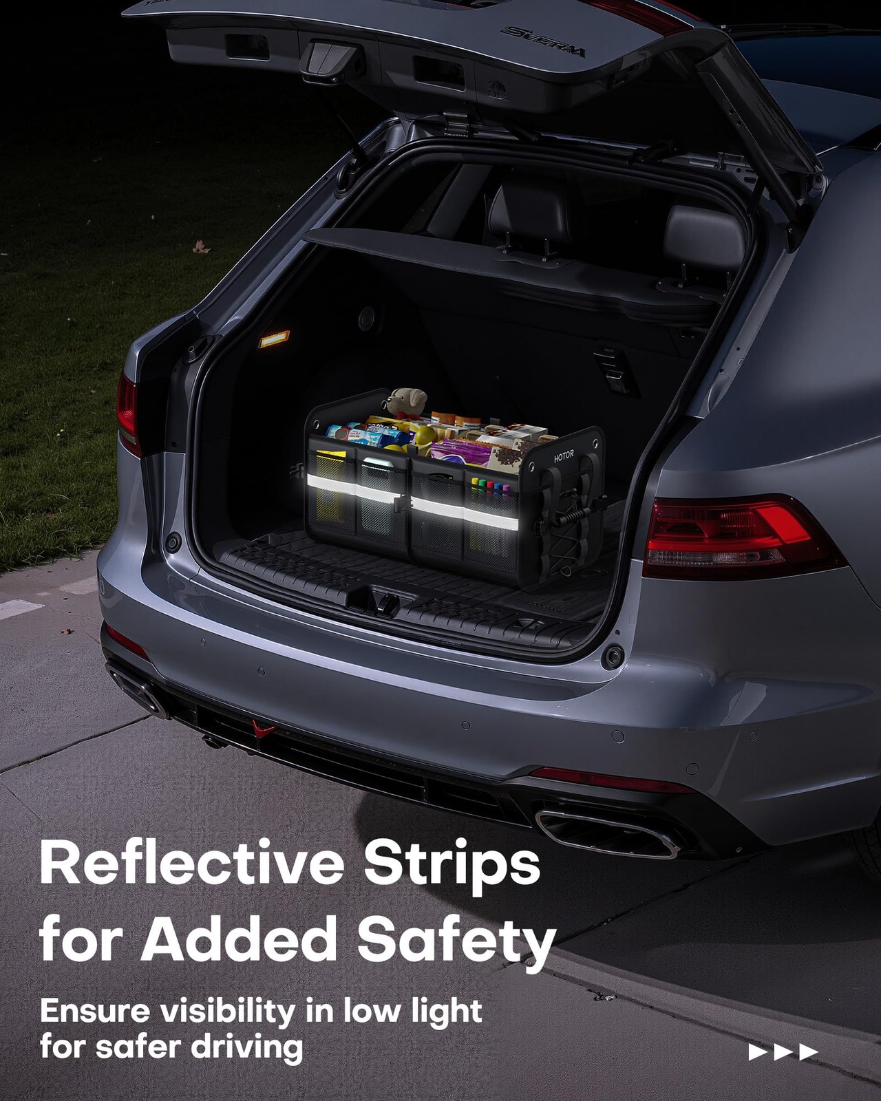 Car Trunk Organizer – Collapsible Storage Box for SUV, Truck, Van, Sedan