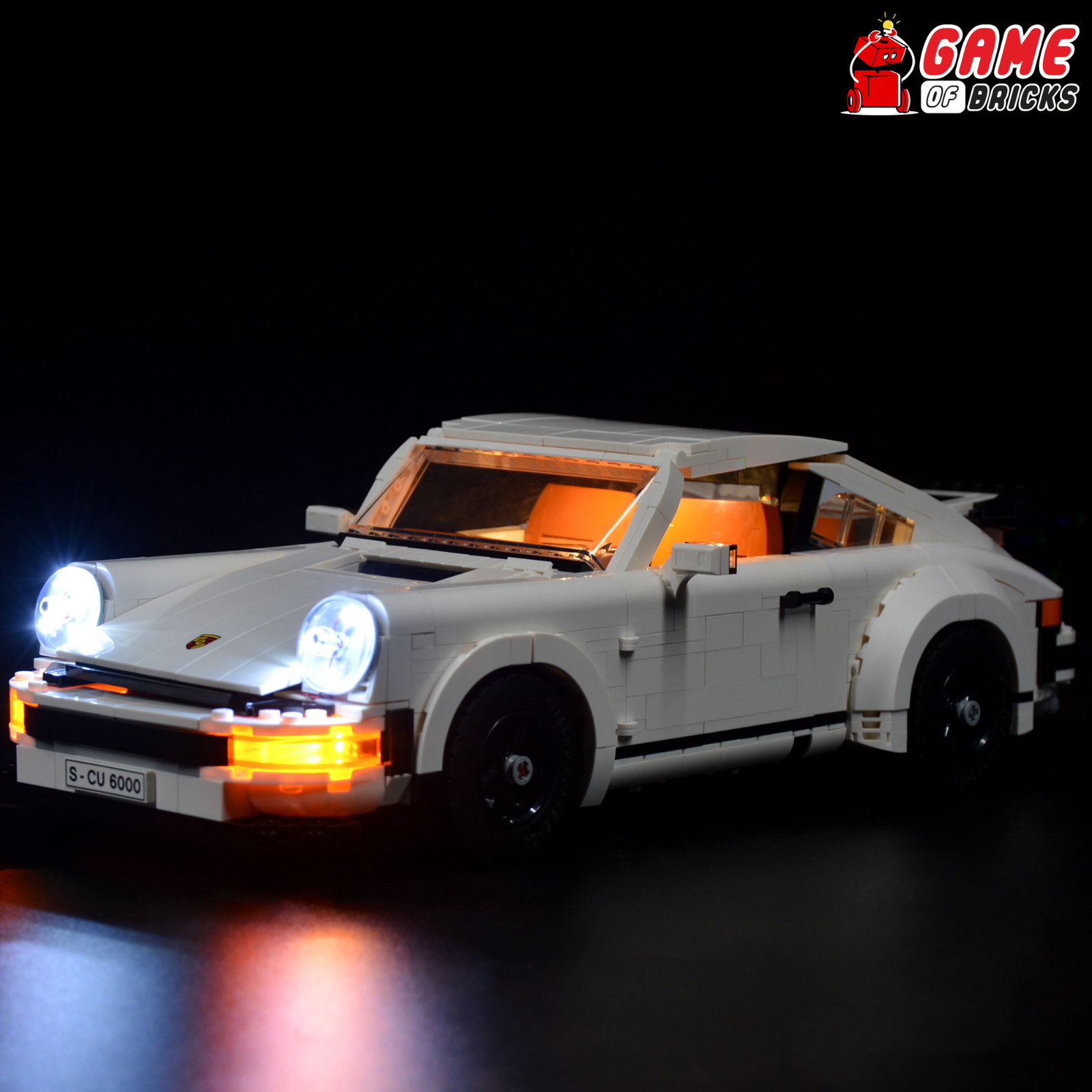 LED Light Kit for Porsche 911 Compatible with LEGO® 10295 Set (Classic Version)