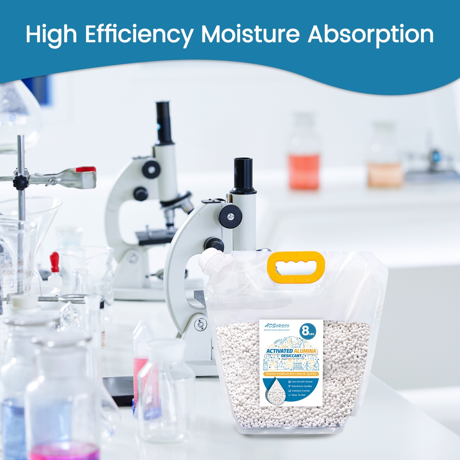 8 LBS Adsorbco Activated Alumina Desiccant