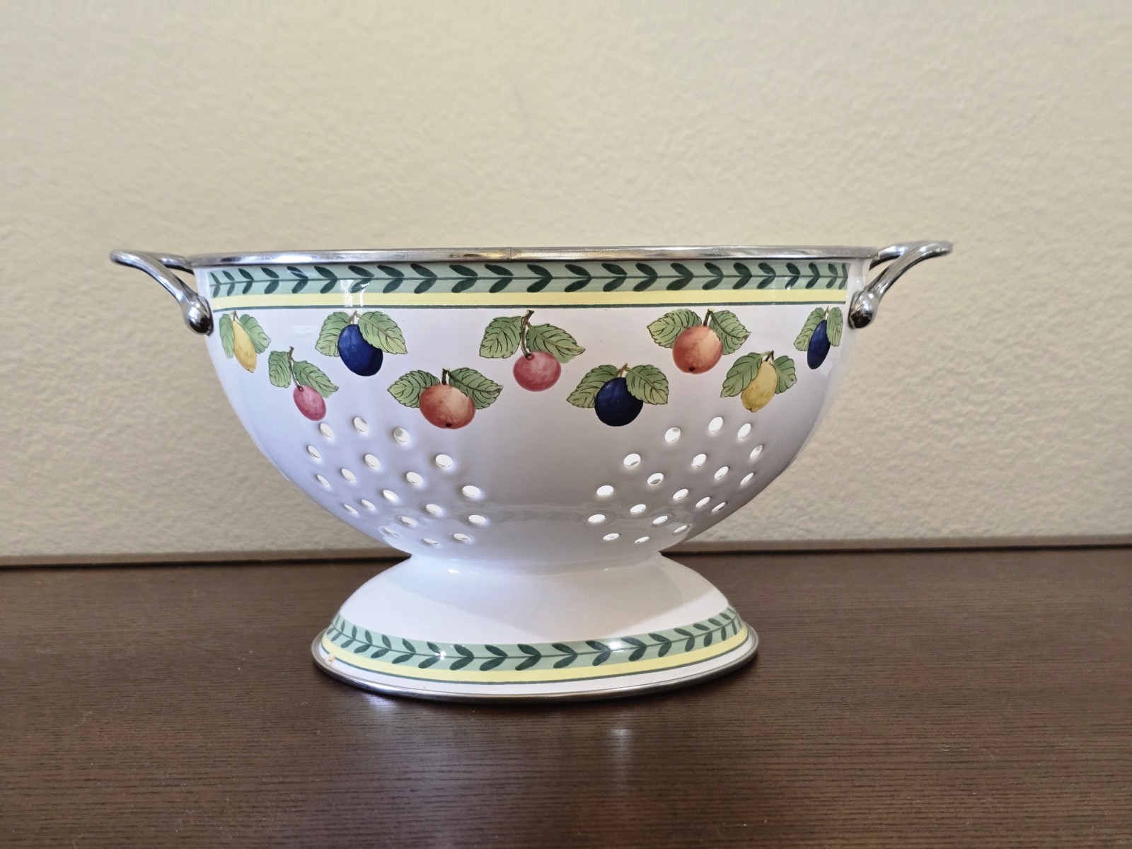 Villeroy & Boch  French Garden Fleurence Metal Colander  #1748