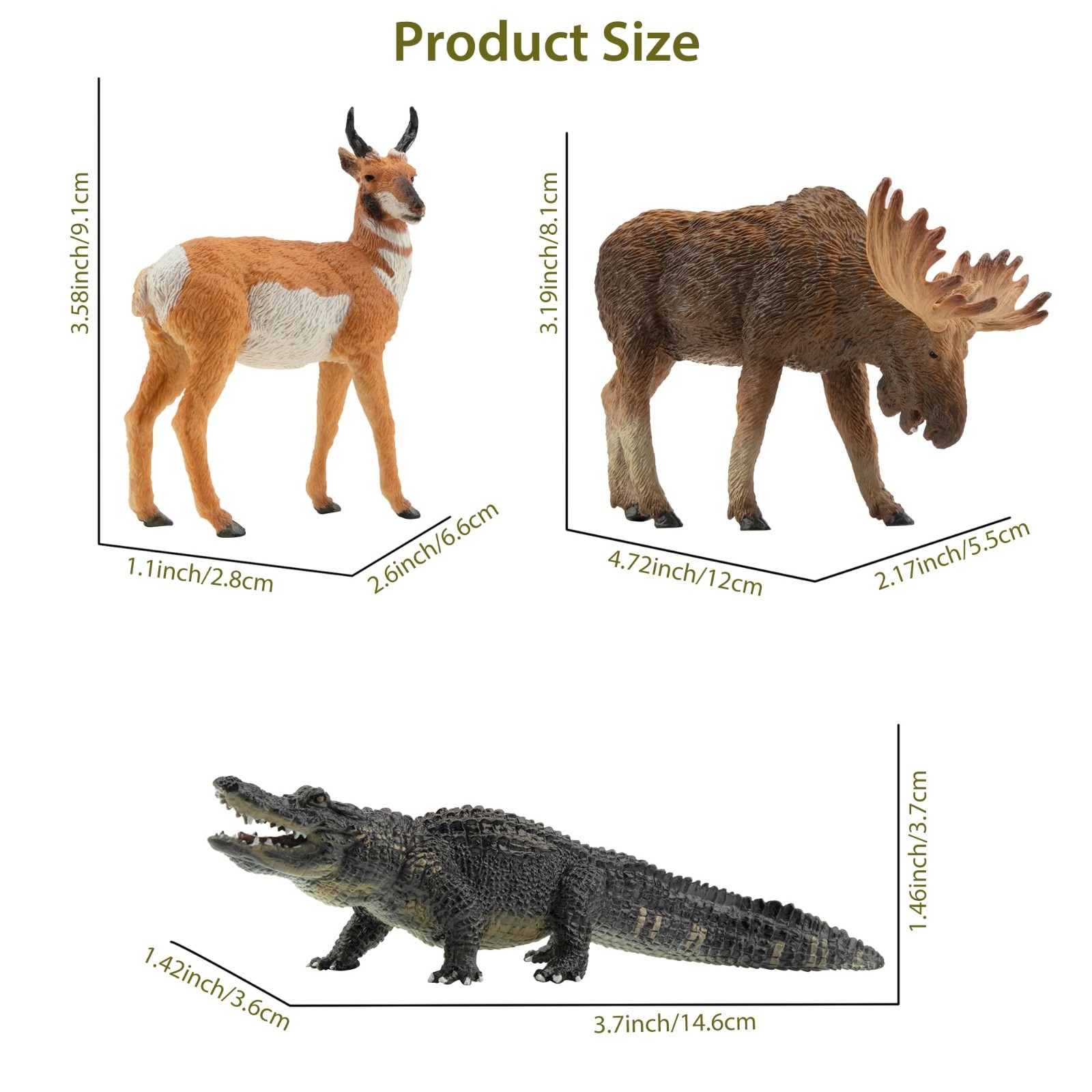 Toymany Forest Animal Figurine Playset Collectible Toy Set