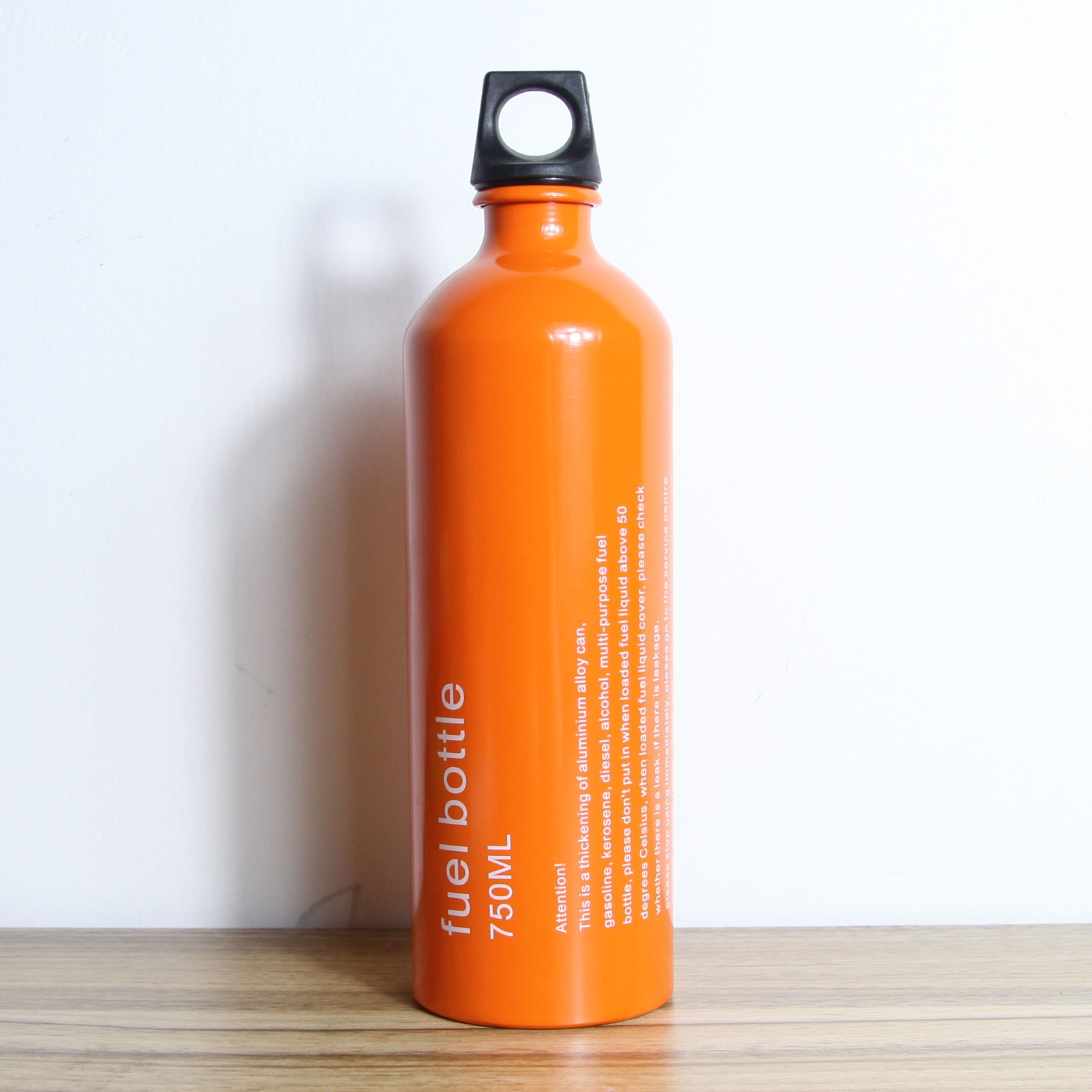Thickened Aluminum Fuel Bottle Outdoor Camping Petrol Gas Tank Storage 750ml