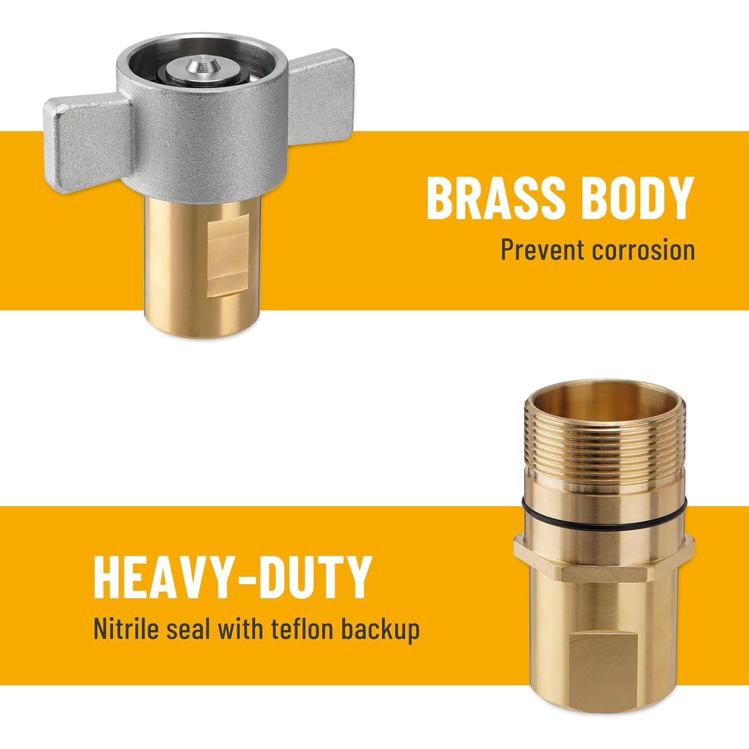 1" NPT Wet-Line Wing Nut Hydraulic Quick Disconnect Coupler / Coupling Set NEW