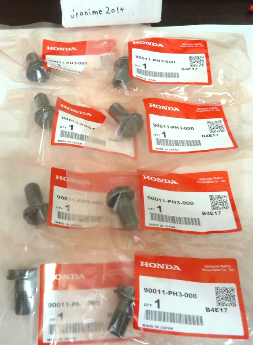 OEM HONDA Flywheel Bolts Set Of 8 Manual 5 speed B18C1 B18C5 B20 B16 B SERIES*