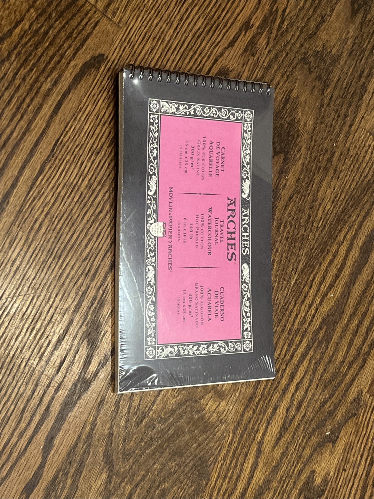 NEW* ARCHES® Aquarelle Travel Pad—100% Cotton, HOT PRESSED, 140lb, 15-sheets