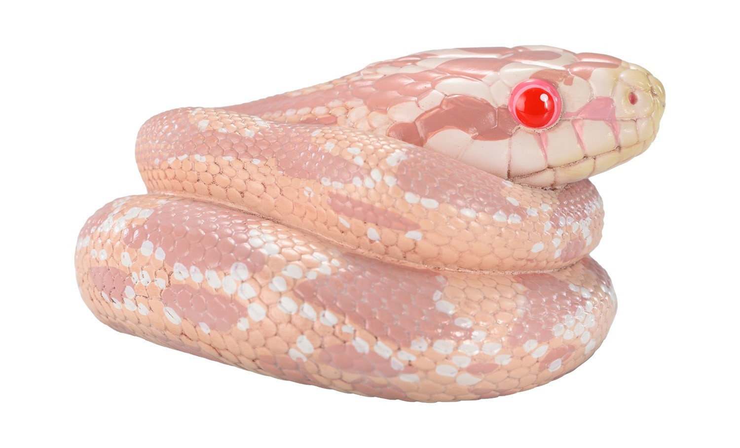 Animal Heavenly Body Corn Snake Coral Snow morph Statue Pantherophis guttatus