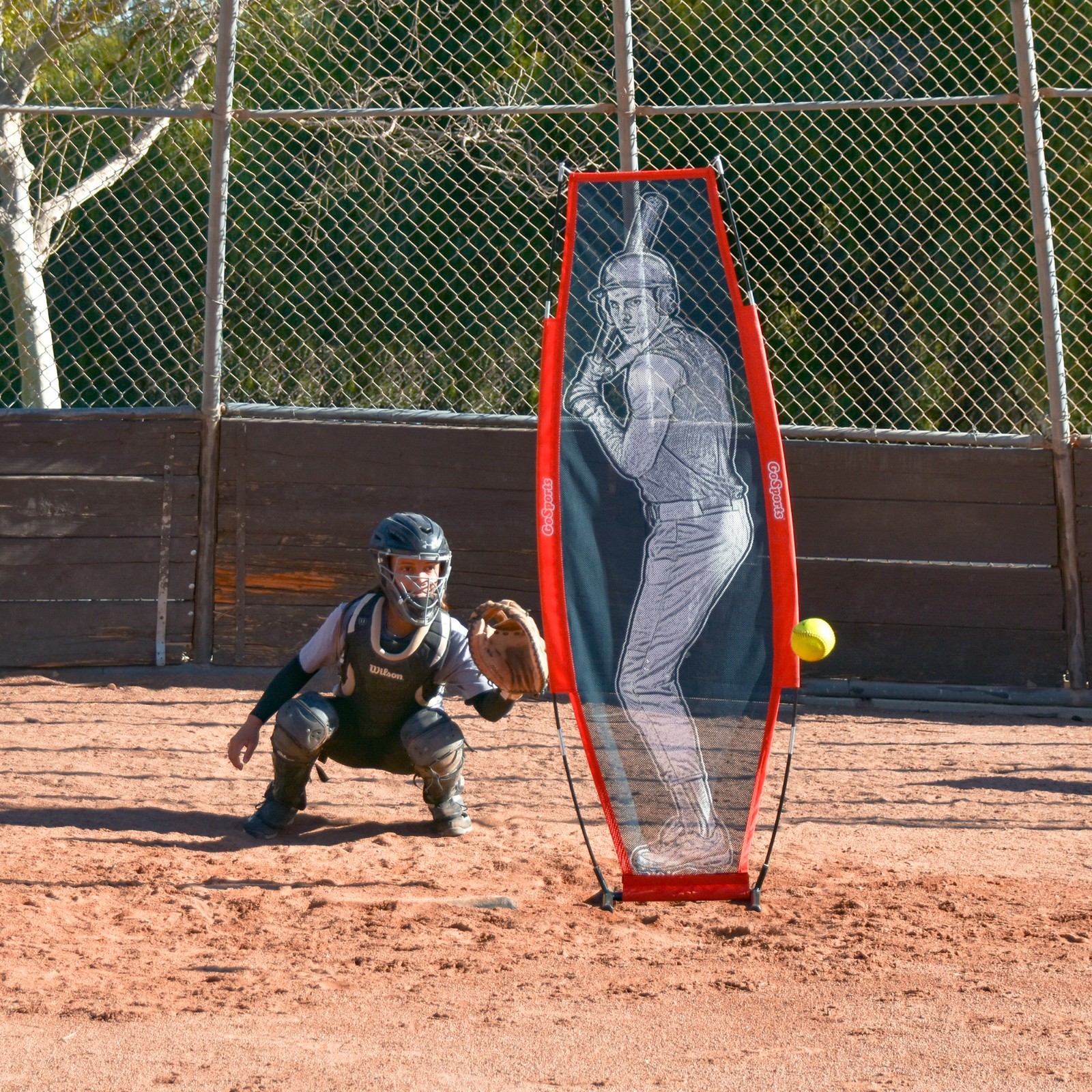 GoSports XTRAMAN Baseball or Softball Dummy Pop-Up Batter for Pitching Drills