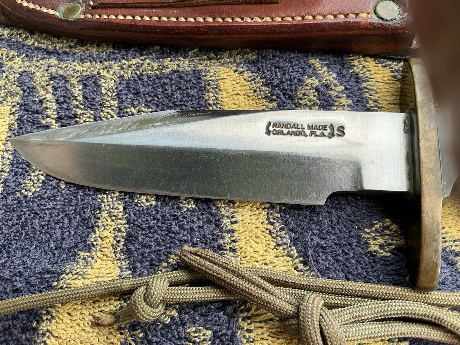 Randall Made Knife Model 15 Airman Micarta Handle Fixed Blade