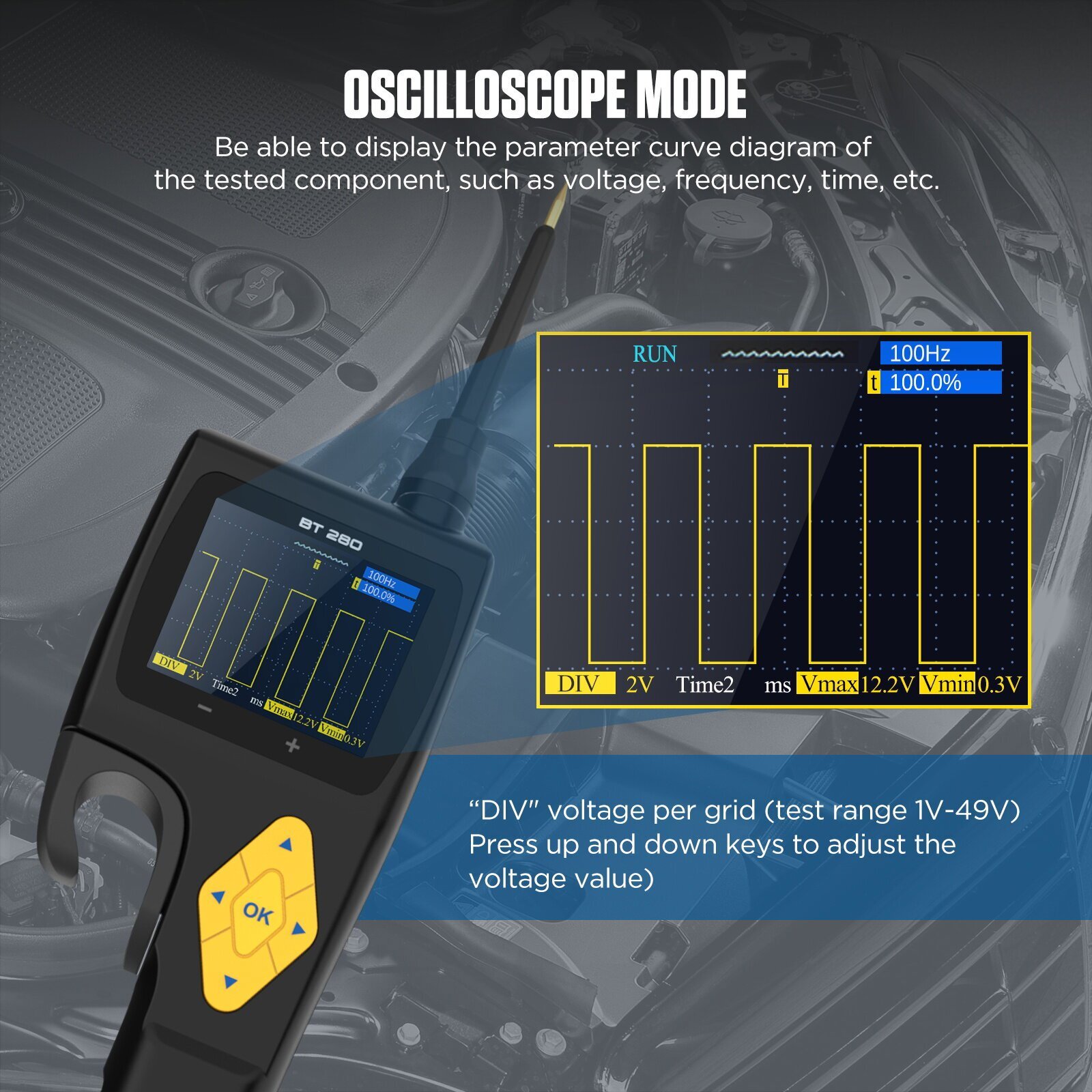 9V-30V Electrical Circuit Tester Probe Diagnostic Multimeter Oscilloscope Test
