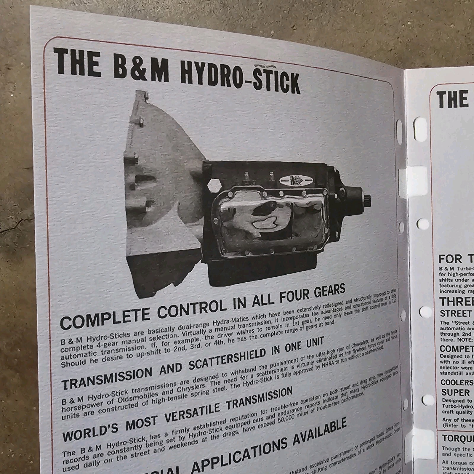 1967 B&M Transmission Shifter Catalog Drag Racing Hot Rod Gasser scta nhra auto