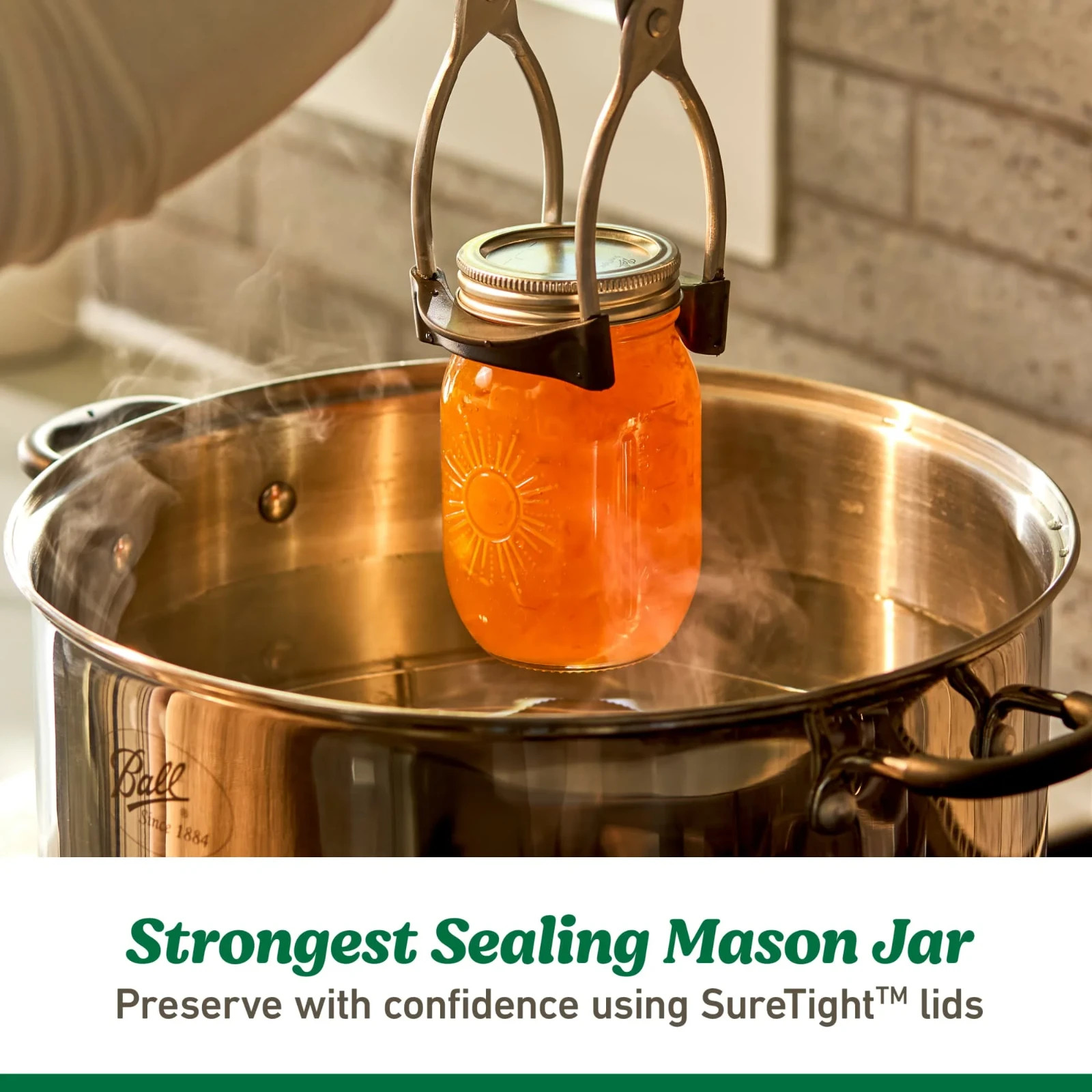 Ball Mason Jars 16 oz Regular Mouth Pint 4 Pack Limited Edition Sunshine