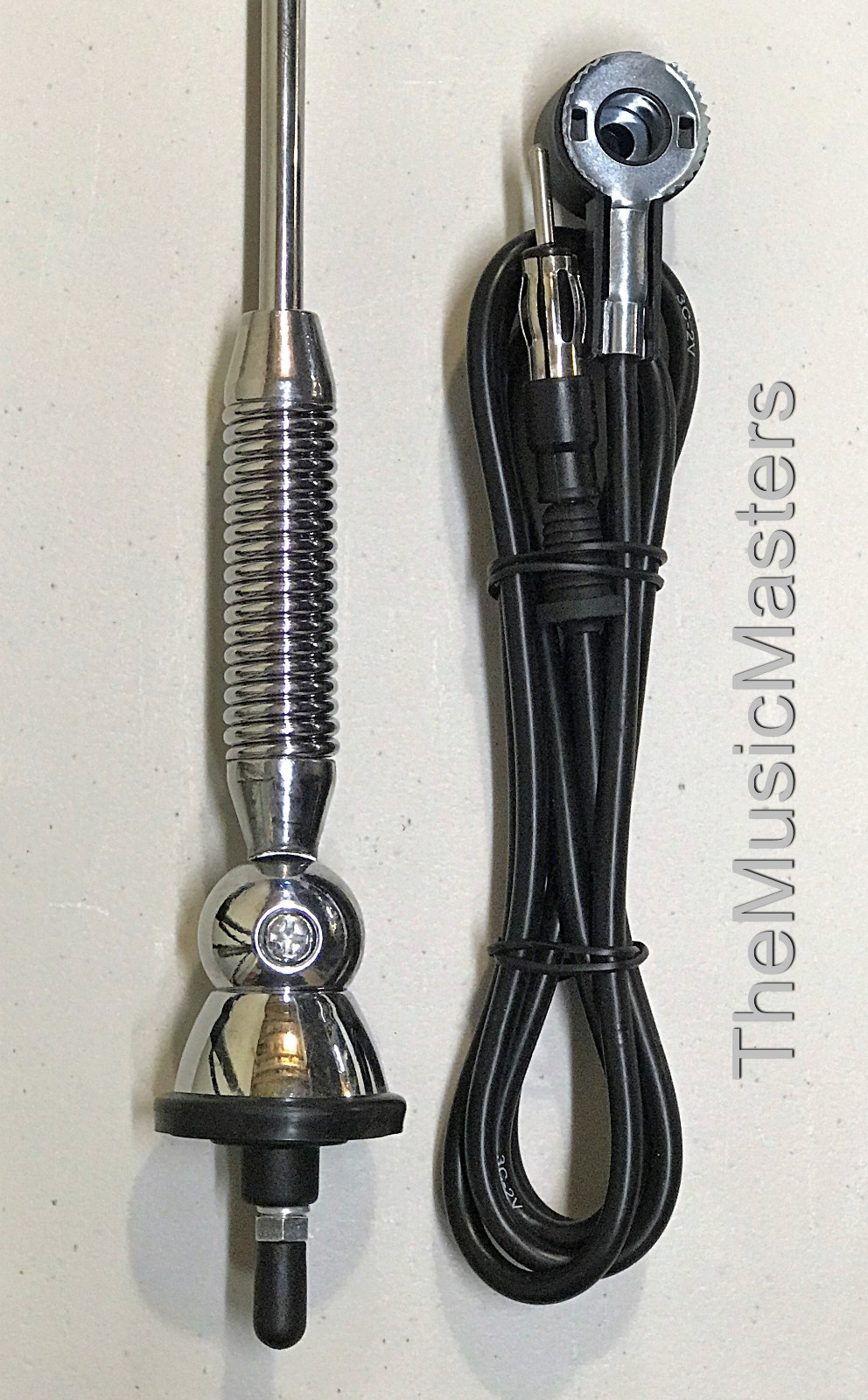 Spring Loaded Stainless Steel Ball Base Universal Antenna Car Audio Stereo Radio