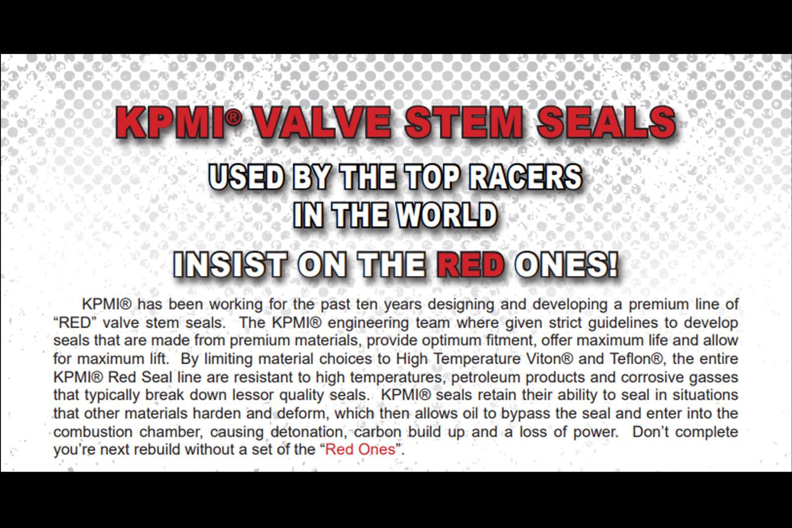 YFZ450 04-13 YFZ450R 09-25 KPMI Valve Kit Intake Exhaust Stainless Red Seals OEM