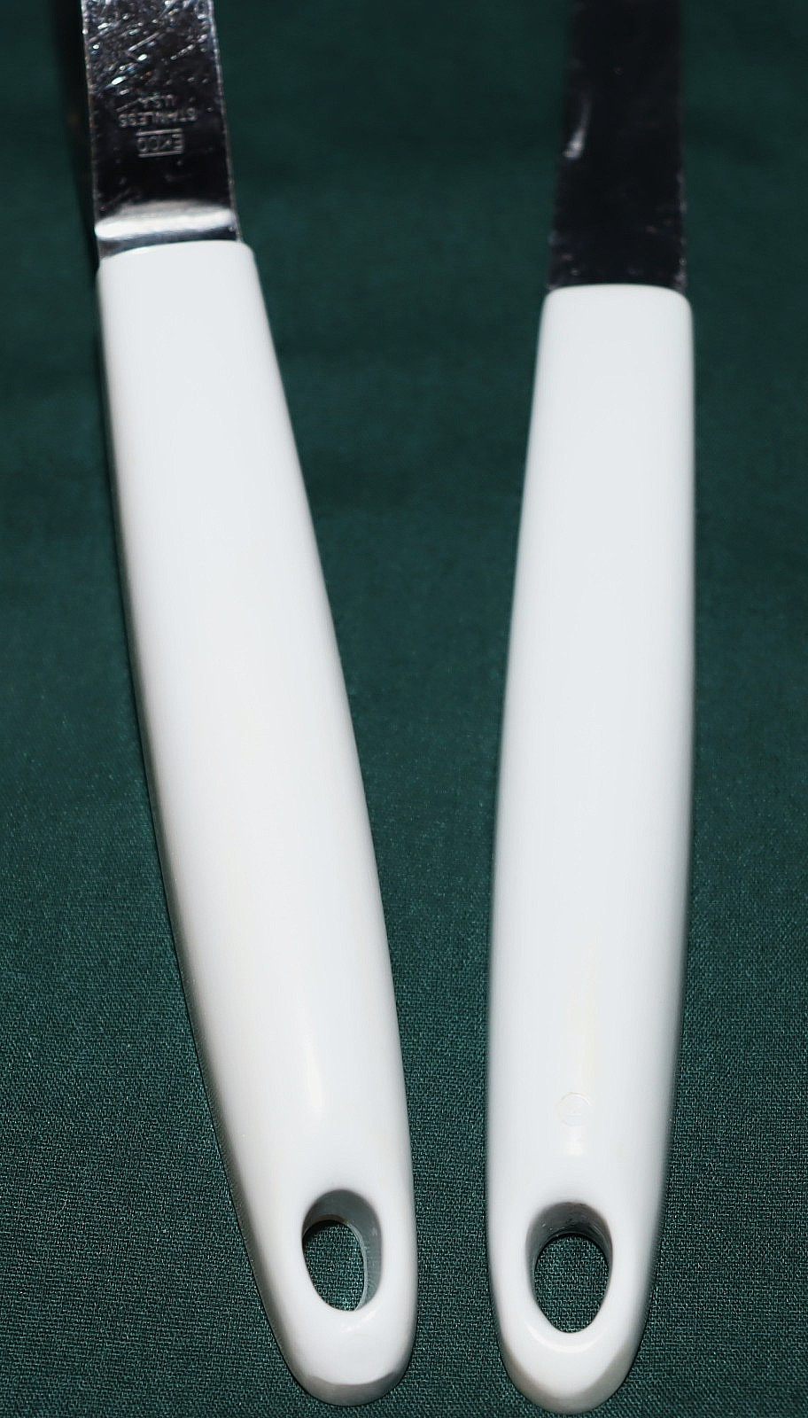 2 Vintage Ekco Country Garden Floral Kitchen Utensils Serving Spoon & Masher