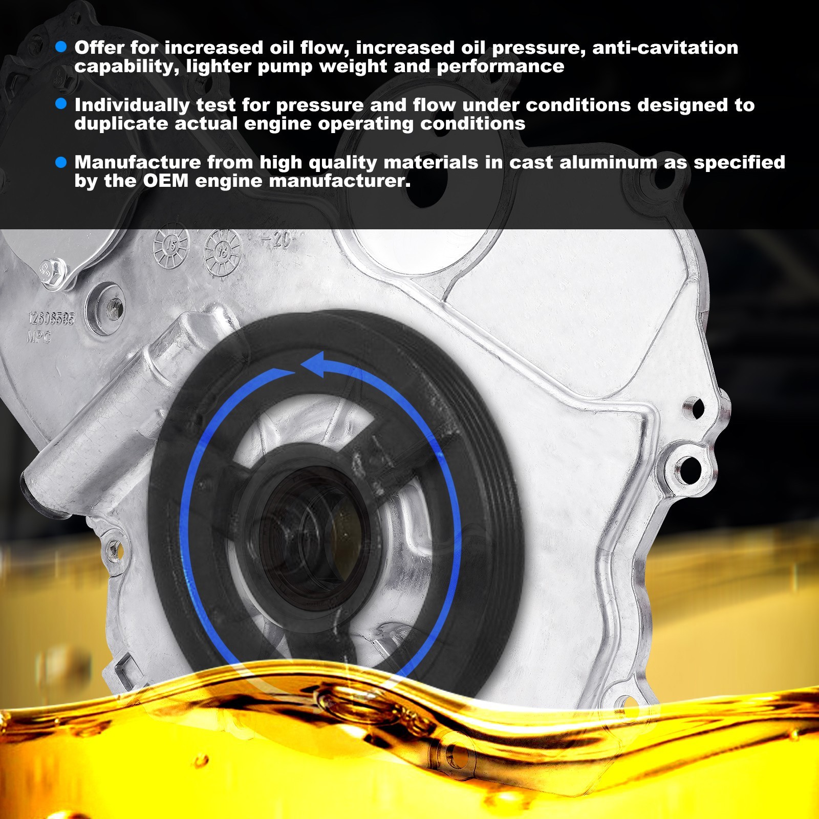 Oil Pump w/ Gasket For 00-17 Chevrolet Impala Malibu Equinox Pontiac 2.0 2.2 2.4