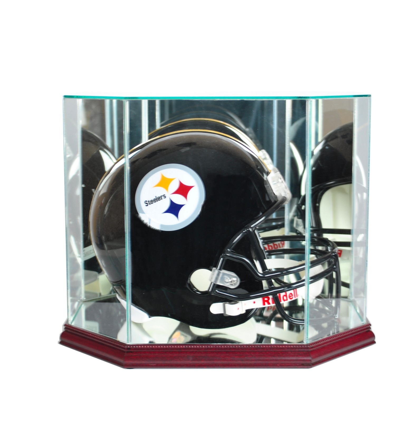 F/S Glass/Mirror Football Helmet Display Case  New UV  Free Shipping!!!