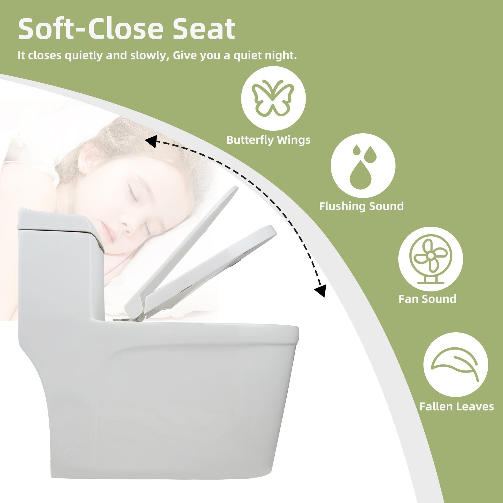 One Piece Macerating Toilet System with 600W Pump Upflush Toilet for Basement